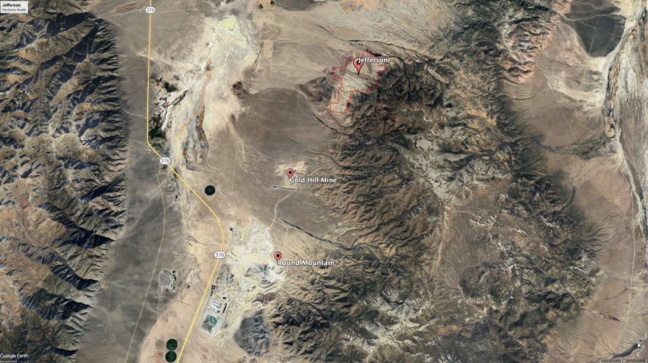 Jefferson Gold – Nevada, USA (Near Round Mt.)
