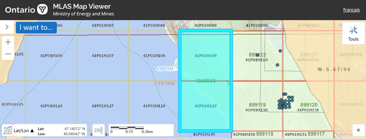 Coppersand Lake Cu-Ag Property – Cynthia Township, Ontario